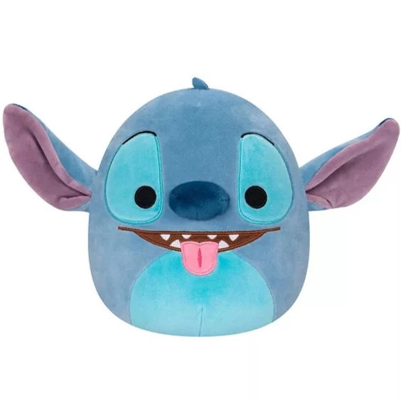 8" Squishmallow Stitch with tongue out