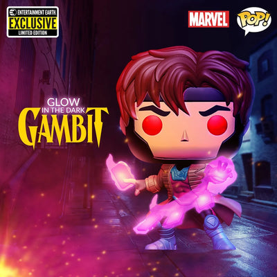 Funko POP! Gambit Marvel X-Men #553 Glow in the Dark [Entertainment Earth]