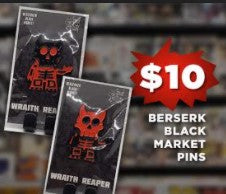 Wraith Reaper Demon King Berserker Black Market Enamel Collector Pins