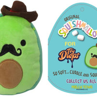 Squishmallow 7" Austin the Avocado Cowboy with Mustache Super Soft Mochi Squishy Plush Toy