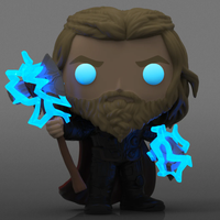 Funko POP! Thor Marvel Avengers Endgame #1117 (Common and Chase Bundle) [GITD] [Chalice Collectibles]