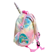 Squishmallow 12 Inch Plush Backpack | Navina the Pink Tie Dye Narwhal