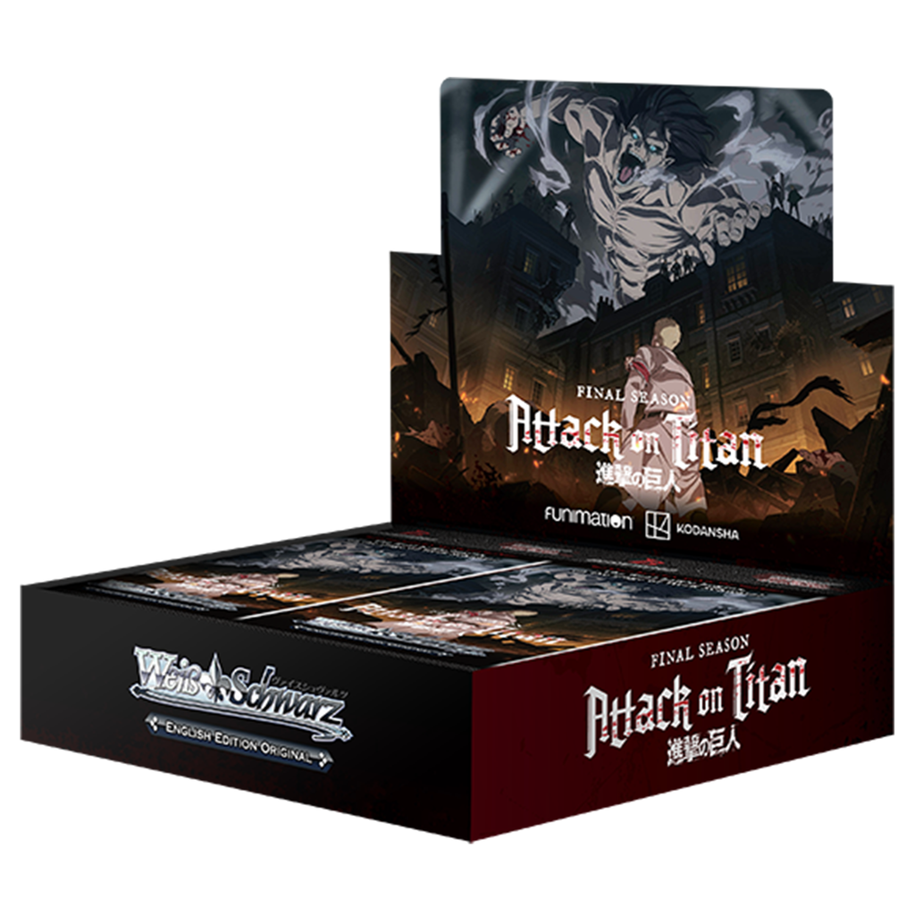 Weiss Schwarz: Attack On Titan: Final Season - English Booster Box (Sealed) Weiss Schwarz: Attack On Titan: Final Season - English Booster Box (Sealed)