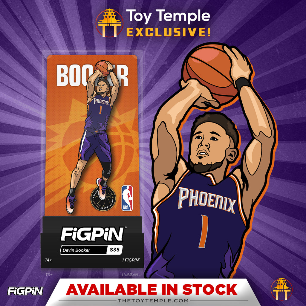 FiGPiN NBA Phoenix Suns Devin Booker Toy Temple Exclusive Pin #S35 - US