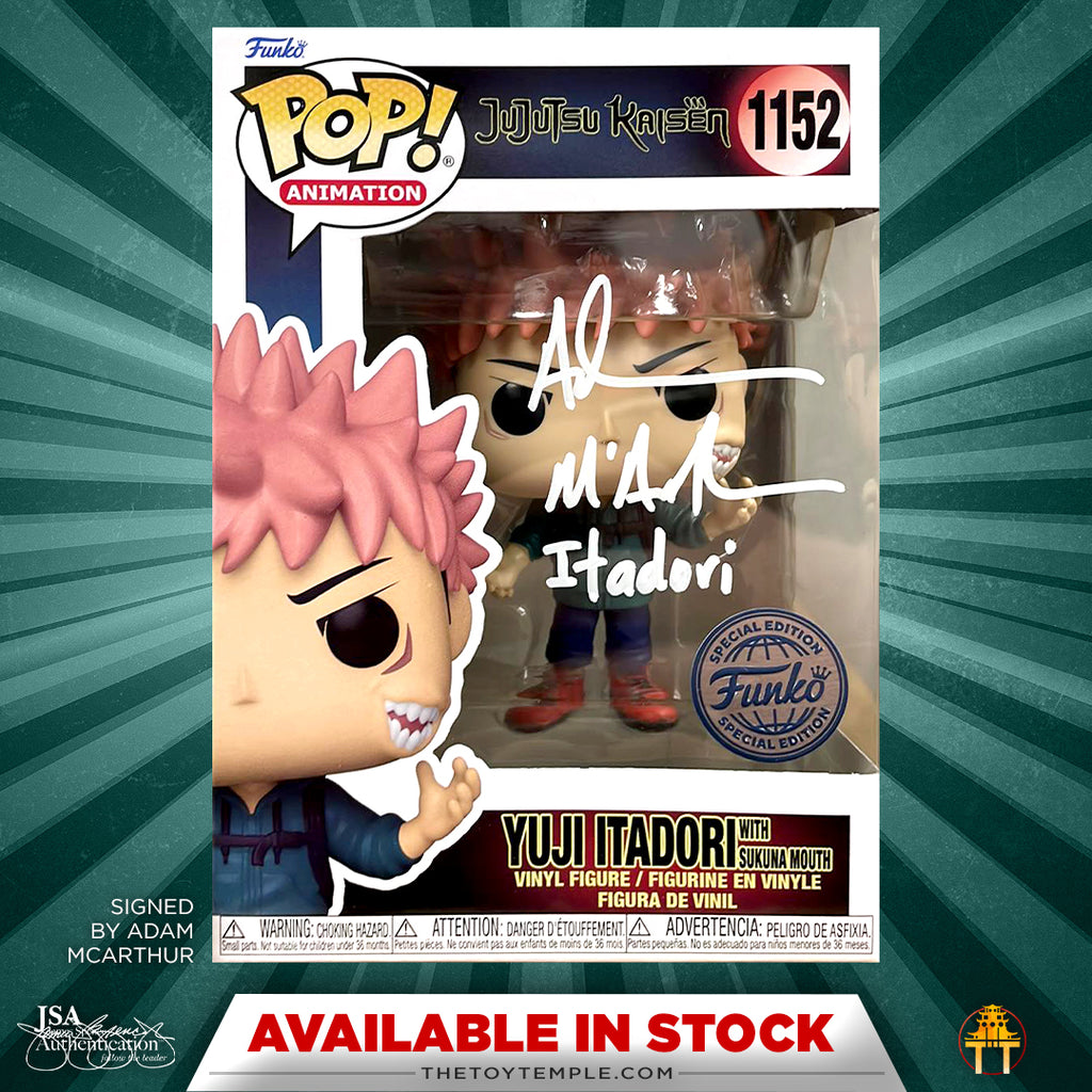 Funko POP! Yuji Itadori With Sukuna Mouth Jujutsu Kaisen #1152 [Autographed]