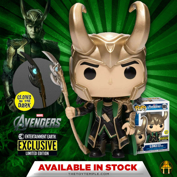 Funko POP! Loki with Scepter Marvel Avengers #985 [Glow in the Dark En