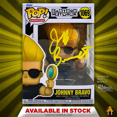 Funko POP! Johnny Bravo Cartoon Network #1069 [Autographed] (Yellow Ink)
