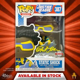 Funko POP! Static Shock Justice League #387 Special Edition [Autographed]