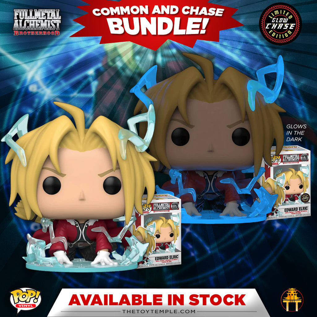 2x Funko POP! Edward Elric Fullmetal Alchemist #1176 [GITD