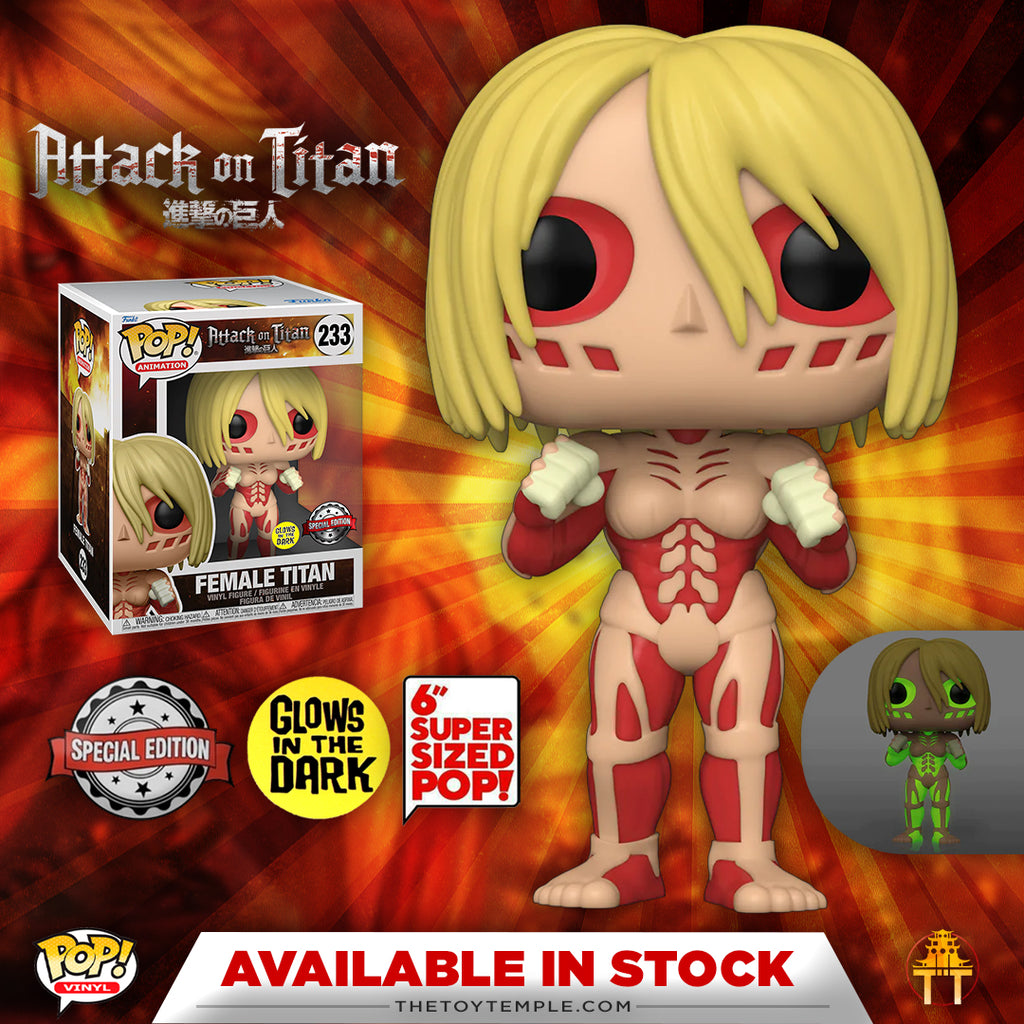 Funko POP! Female Titan 6 Attack on TItan #233 [GITD] [Special Editio