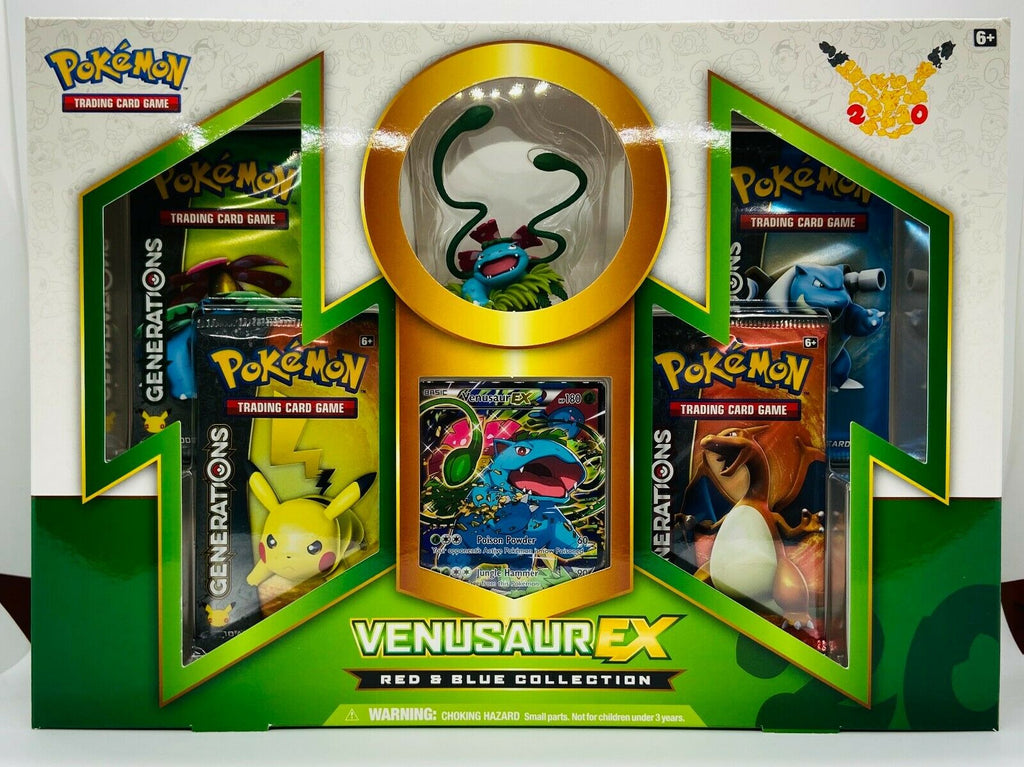 Søjle Tilbageholdelse træthed POKEMON TCG VENASAUR EX RED & BLUE COLLECTION BOX NEW FACTORY SEALED | Toy  Temple