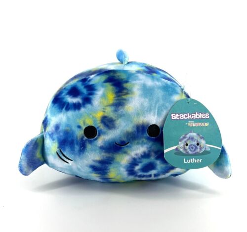 8" Squishmallow Stackable Luther The Shark