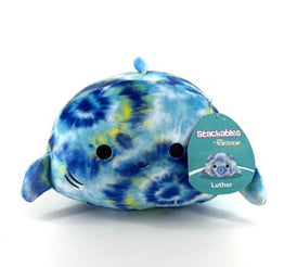 8" Squishmallow Stackable Luther The Shark